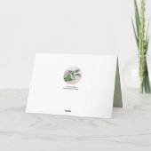 アイビーとホリーのパーソナライズされたクリスマス シーズンカード (裏面)