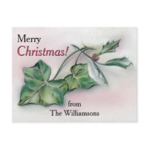 アイビーとホリーのパーソナライズされたクリスマス