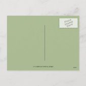 アイビーとホリーのパーソナライズされたクリスマス シーズンポストカード (裏面)