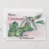 アイビーとホーリーのホリデーパーティー 招待状 (裏面)