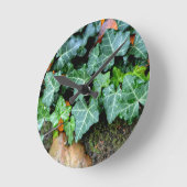 アイビーと野石 ラウンド壁時計 (傾斜)