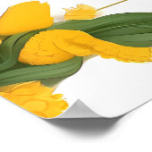 アイビーのテーエレガントブル結婚プランと招待状 ポスター (角)