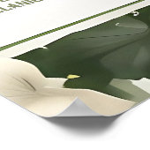 アイビーのテーエレガントブル結婚プランと招待状 ポスター (角)