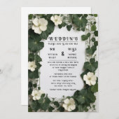 アイビーのテーエレガントブル結婚プランと招待状 招待状 (正面/裏面)