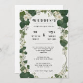 アイビーのテーエレガントブル結婚プランと招待状 招待状 (正面/裏面)