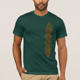 アイビーの装飾ケルト結び目模様 Tシャツ