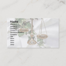 アイビーはかりで測&サテンの正義の 名刺