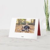 アイビーアンドベリー折り畳みホリデーフォトカード シーズンカード (裏面)