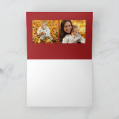 アイビーアンドベリー折り畳みホリデーフォトカード シーズンカード (内部)