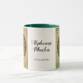 アイビーアンドローレルヴィンテージポートレートアルフォンスミュシャ マグカップ (中央)