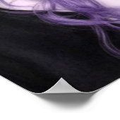 アイビーインラベンダーファンタジーファインアート ポスター (角)