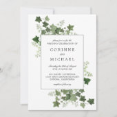 アイビーエレガント&ファーンウォーター結婚式招待状 招待状 (正面)