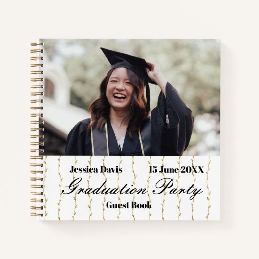 アイビークラシック卒業式パーティーゲストサインイン ノートブック (正面)