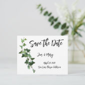 アイビーザデイトポストカードボタニカル葉 ポストカード (スタンド正面)