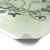 アイビーセージウォーターの静かな妊娠シルエット ポスター (角)