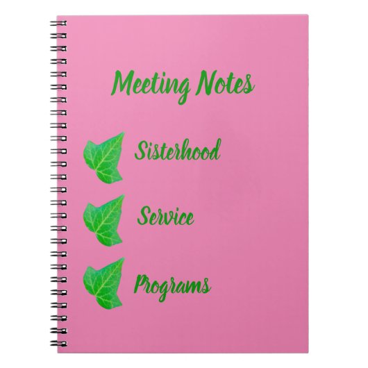 アイビーノートブック ノートブック (正面)