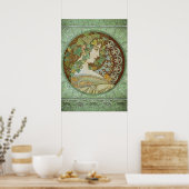 アイビーバイアルフォンスミュシャアールヌーボー ポスター (キッチン)