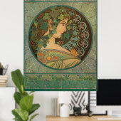 アイビーバイアルフォンスミュシャ ポスター (ホームオフィス)