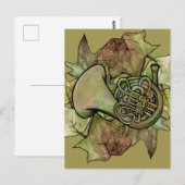 アイビーフランスのホーン ポストカード (正面/裏面)