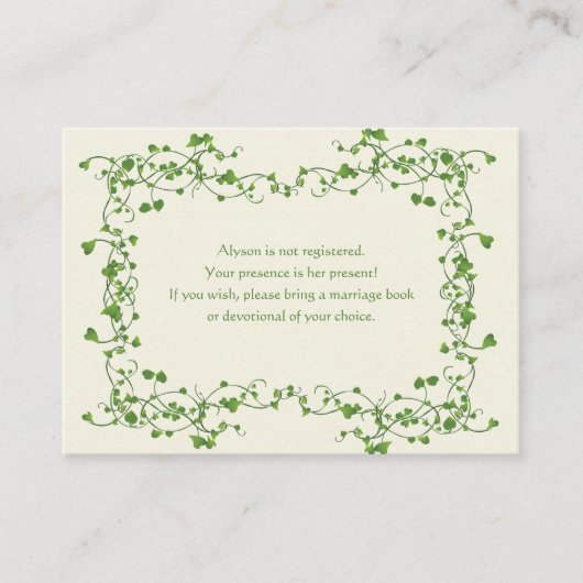 アイビーフレームエンクロージャカード エンクロージャーカード (正面)