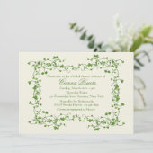 アイビーフレームブライダルシャワー招待 招待状 (スタンド正面)