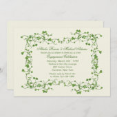 アイビーフレーム招待状 招待状 (正面/裏面)