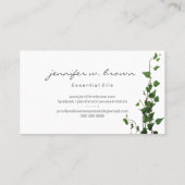 アイビープラントグリーンリーフ 名刺 (裏面)