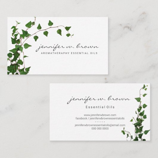 アイビープラントグリーンリーフ 名刺 (正面/裏面)