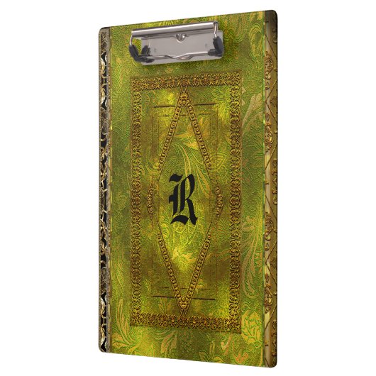 アイビーヨルダンオールドブックエレガントスタイルモノグラム クリップボード (左)