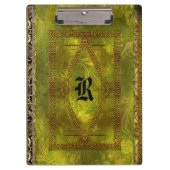 アイビーヨルダンオールドブックエレガントスタイルモノグラム クリップボード (正面)