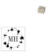 アイビーリースパーソナライズされたモノグラムラバースタンプ ラバースタンプ (押印)