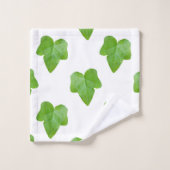 アイビーリーフパターン バスタオルセット (ウォッシュタオル)