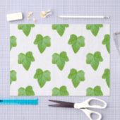 アイビーリーフパターン 薄葉紙 (クラフト)