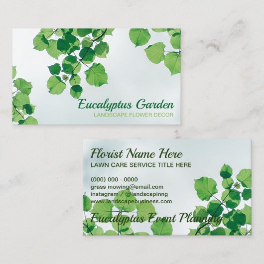 アイビーリーフユーカリ造園芝生 名刺 (正面/裏面)