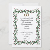 アイビー枠の結婚式招待状テンプレート 招待状 (裏面)