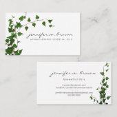 アイビー植物 緑の葉 名刺 (正面/裏面)