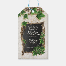 アイビー結婚とウィロー ギフトタグ