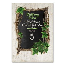 アイビー結婚とウィロー テーブルナンバー