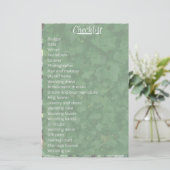 アイビー結婚のチェックリスト 便箋 (スタンド正面)