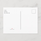 アイビー超音波写真ベビーシャワー招待状 インビテーションポストカード (裏面)