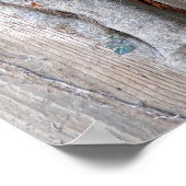 アイビー&つる植物ズオンウッドフェンスのポスター ポスター (角)