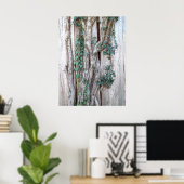 アイビー&つる植物ズオンウッドフェンスのポスター ポスター (ホームオフィス)