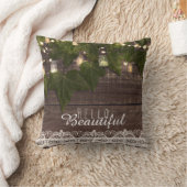 アイビー&ストリングライツメイソンジャールファームハ素朴ウス クッション (ブランケット)