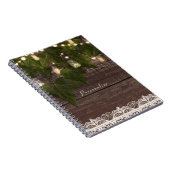 アイビー&ストリングライツメイソン素朴ジャー ノートブック (右側)