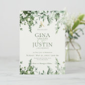 アイビー＆セイジ モノグラム ウェディング 招待状 (スタンド正面)