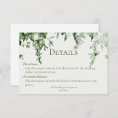 アイビー&セージ結婚ズ詳細 エンクロージャーカード (正面/裏面)
