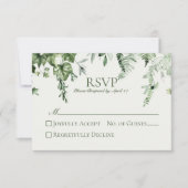 アイビー&セージ結婚ズ 出欠カード (正面)