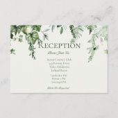 アイビー&セージ結婚披露宴 エンクロージャーカード (正面)