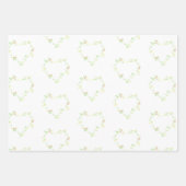 アイビー ハーツ、トレリス & ドット  assorted ラッピングペーパーシート (正面)
