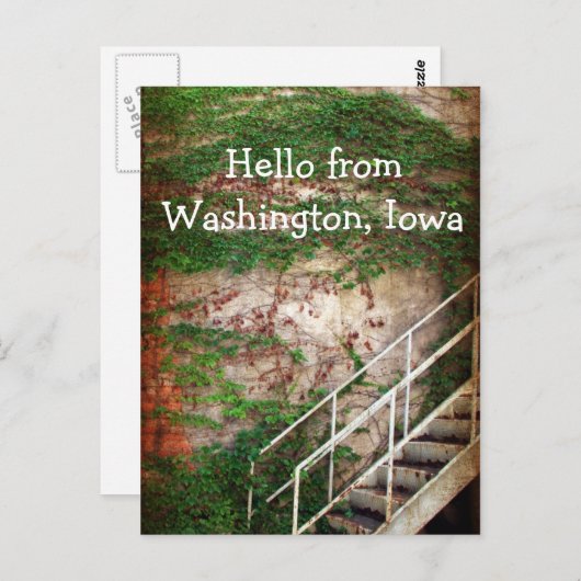 アイビー、ブリック、階段 ポストカード (正面/裏面)